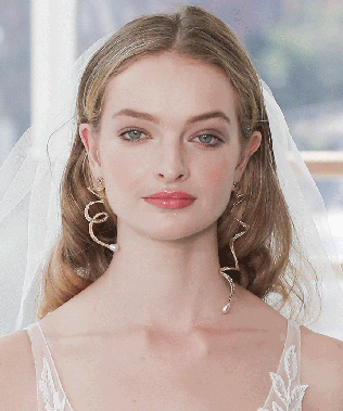 аксессуары для невест 2020, серьги в стиле минимализм 