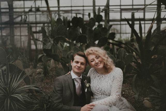 Свадебная фотосессия в Фондовой оранжерее. Фотограф Яна Мефедова 
