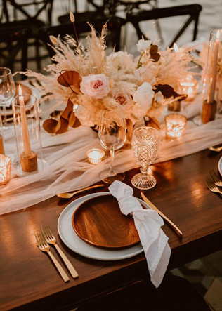 85 идей как сервировать стол на свадьбу 