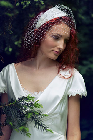 свадебные головные уборы бренда Beretk!Ah... 2014, коллекция «Вуаль»