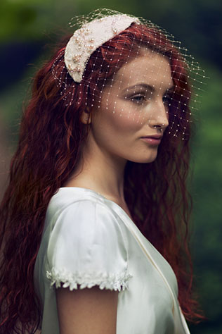свадебные головные уборы бренда Beretk!Ah... 2014, коллекция «Вуаль»