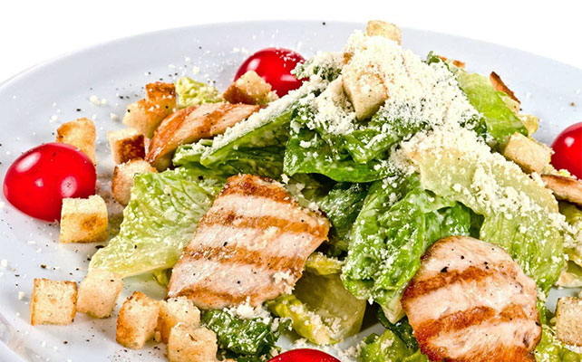 итальянская кухня, салат цезарь