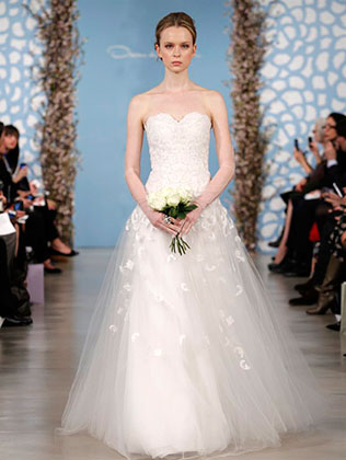 свадебное платье из коллекции Spring 2014 Oscar de la Renta