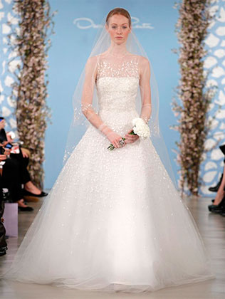 свадебное платье из коллекции Spring 2014 Oscar de la Renta