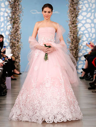 свадебное платье из коллекции Spring 2014 Oscar de la Renta