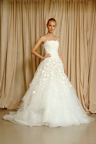 свадебное платье из коллекции Fall 2014 Oscar de la Renta