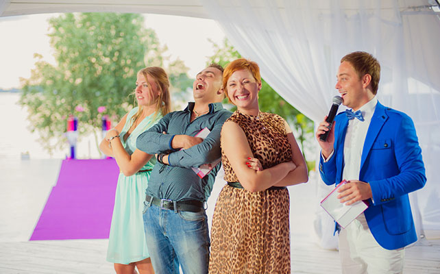 Ведущий Павел Шашлов и Пэрис Хилтон