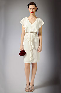 короткие летние свадебные платья