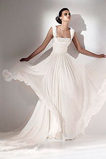 летние свадебные платья из легких тканей