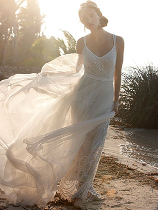 летние свадебные платья из легких тканей