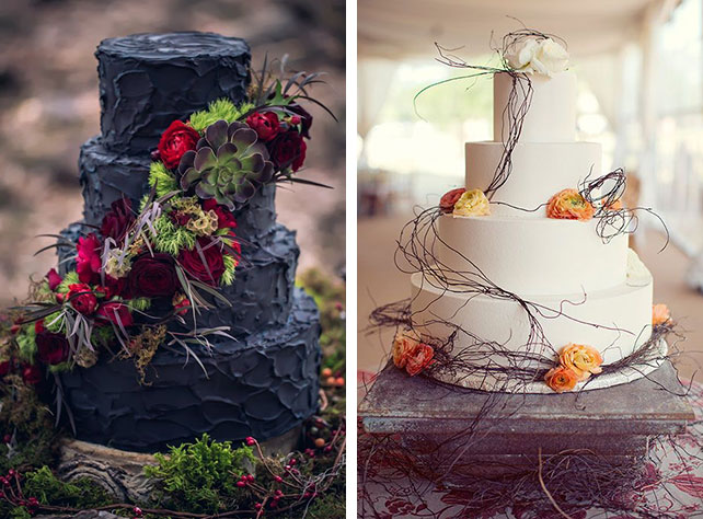 Торт, украшенный ранункулюсами