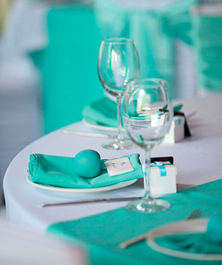 детали свадьбы в стиле Тиффани