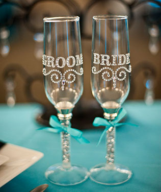 детали свадьбы в стиле Тиффани