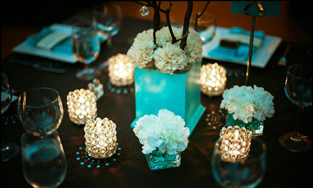 детали свадьбы в стиле Тиффани