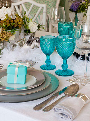 детали свадьбы в стиле Тиффани