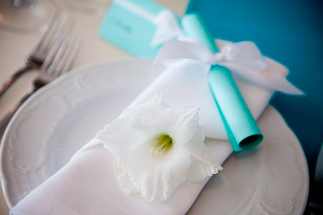 детали свадьбы в стиле Тиффани