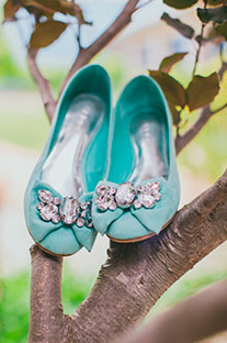 образ невесты в стиле Тиффани