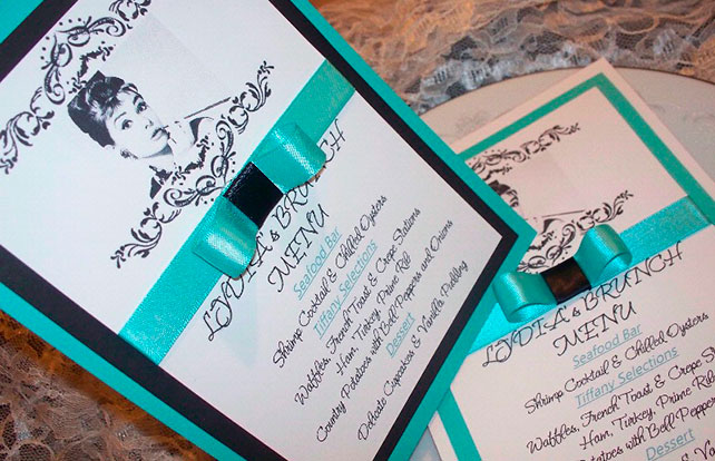 детали свадьбы в стиле Тиффани