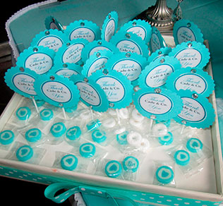 детали свадьбы в стиле Тиффани