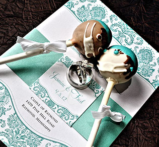 детали свадьбы в стиле Тиффани