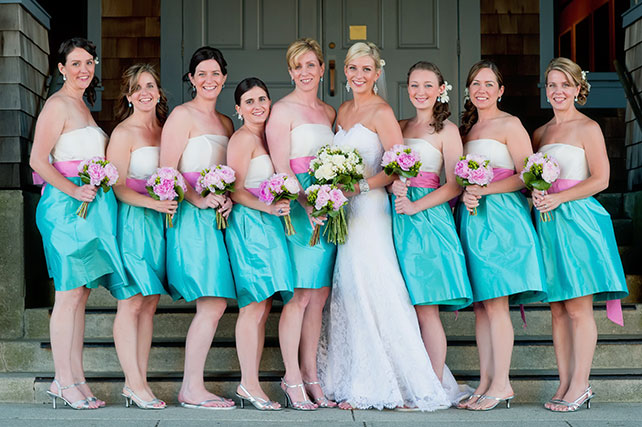 подружки невесты в стиле Тиффани