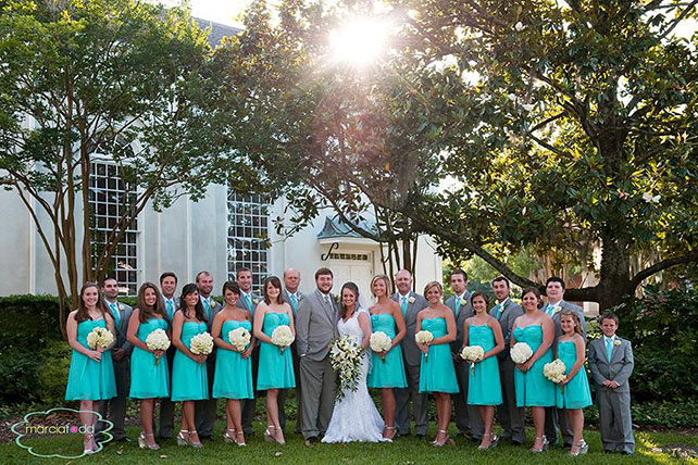 подружки невесты в стиле Тиффани