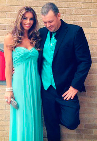 жених и невеста в стиле Тиффани