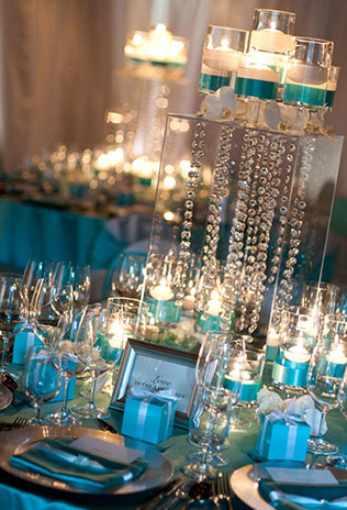 декор свадьбы в стиле Тиффани
