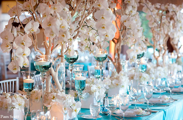 декор свадьбы в стиле Тиффани