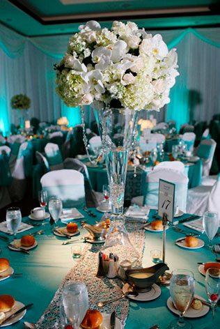 декор свадьбы в стиле Тиффани