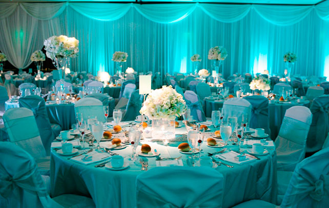 декор свадьбы в стиле Тиффани