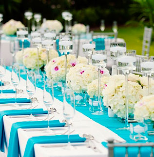 декор свадьбы в стиле Тиффани