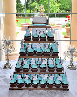 капкейки торт в стиле Тиффани