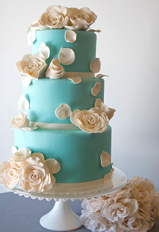 свадебный торт в стиле Тиффани