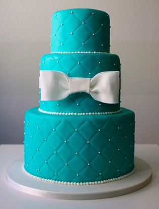 свадебный торт в стиле Тиффани