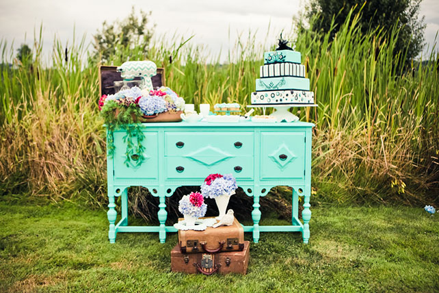 детали свадьбы в стиле Тиффани