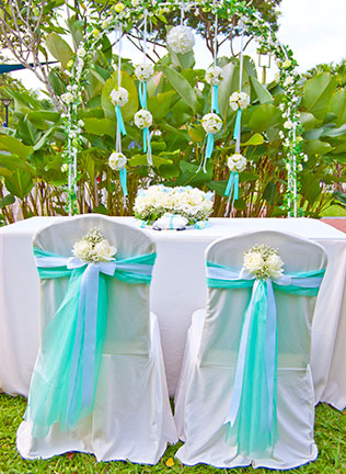 детали свадьбы в стиле Тиффани