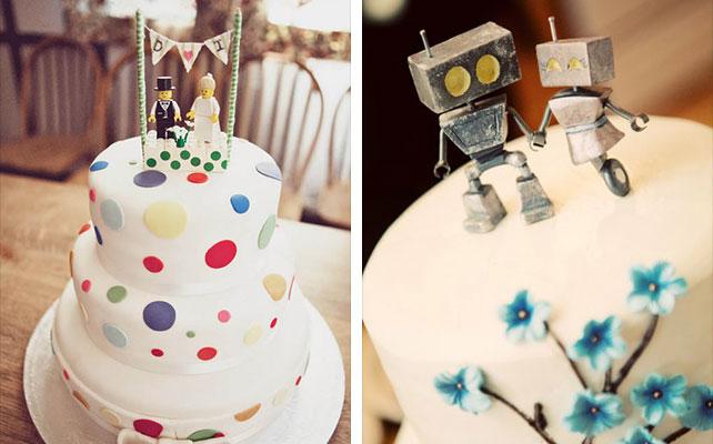 необычные и забавные фигурки для свадебного торта