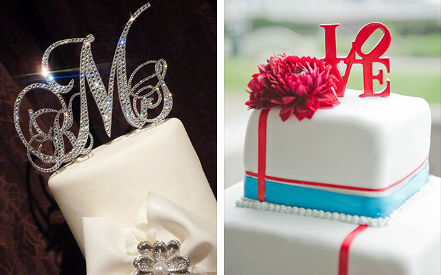 фигурки для свадебного торта в стиле гламур и винтаж