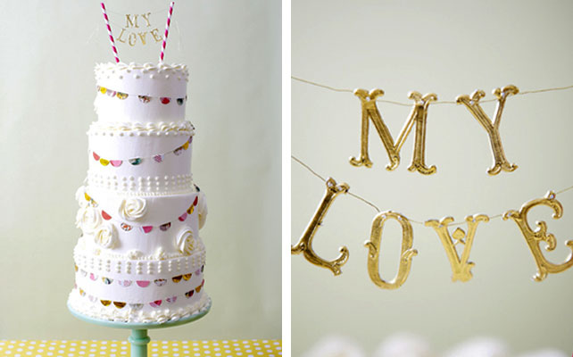фигурки для свадебного торта в виде надписи