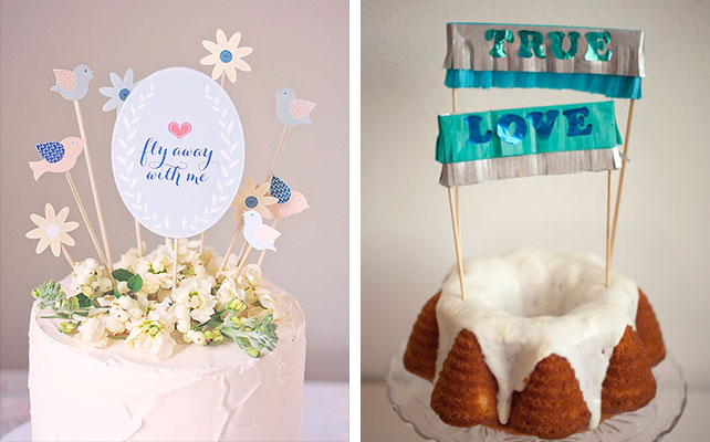 фигурки для свадебного торта в виде надписи