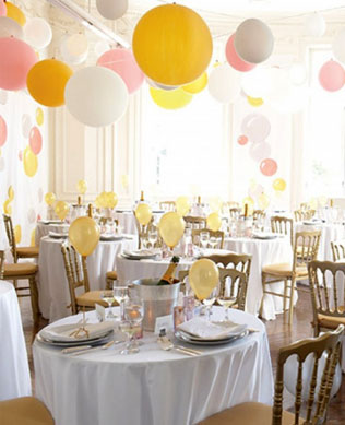 декор свадьбы воздушными шарами