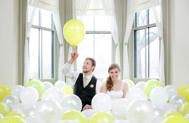 декор свадьбы воздушными шарами