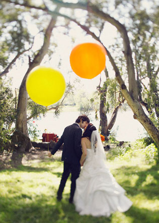 декор свадьбы воздушными шарами