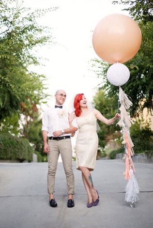 декор свадьбы воздушными шарами