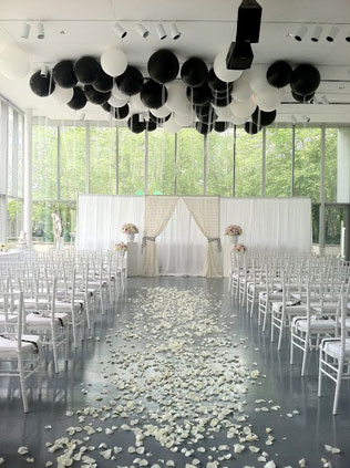 декор свадьбы воздушными шарами