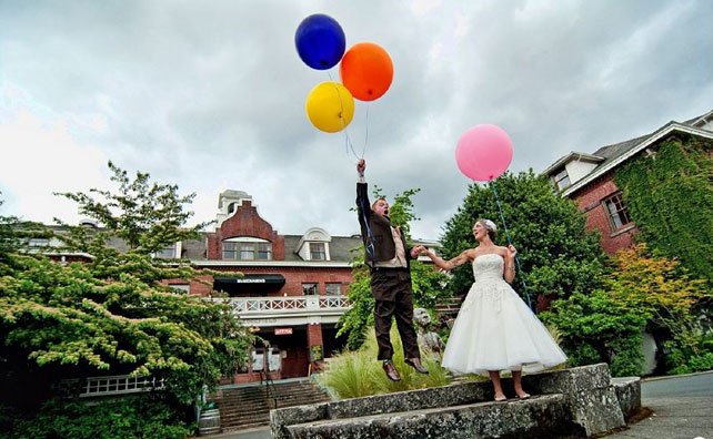 декор свадьбы воздушными шарами