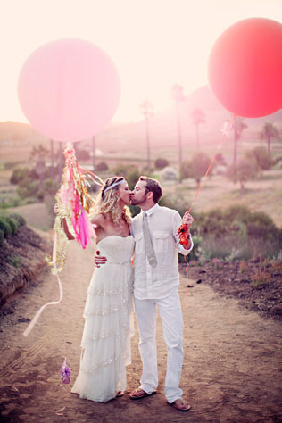 декор свадьбы воздушными шарами