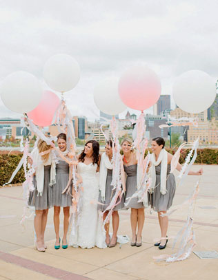 декор свадьбы воздушными шарами