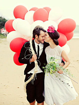 декор свадьбы воздушными шарами